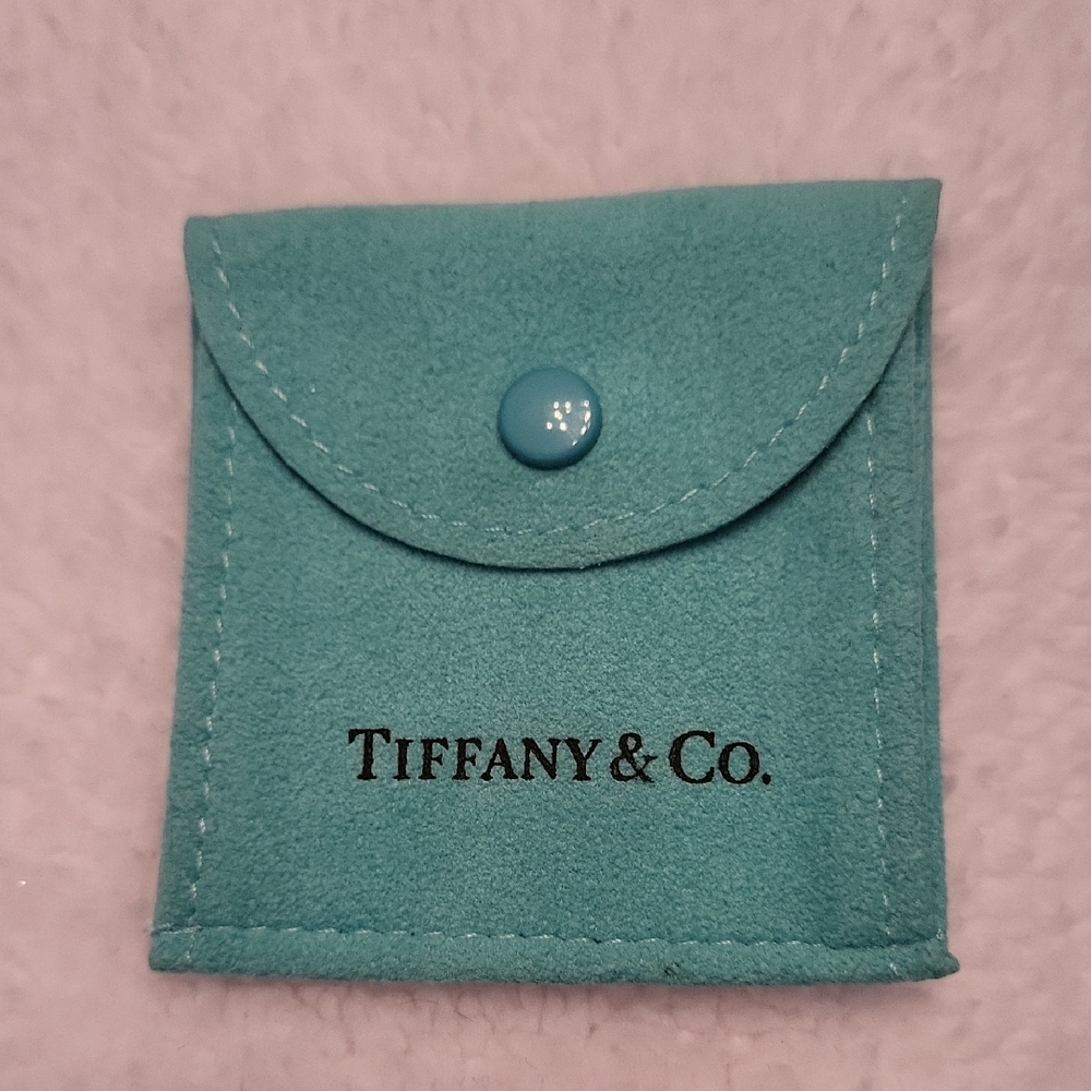 Tiffany & Co. Turquoise Suede Pouch